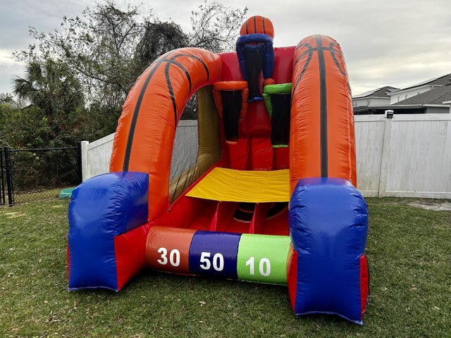 Inflatable basketball shooting game rental for parties